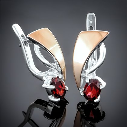 Сережки 76 аметист Rh Timofeev