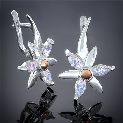 Сережки 72 олива Rh Timofeev