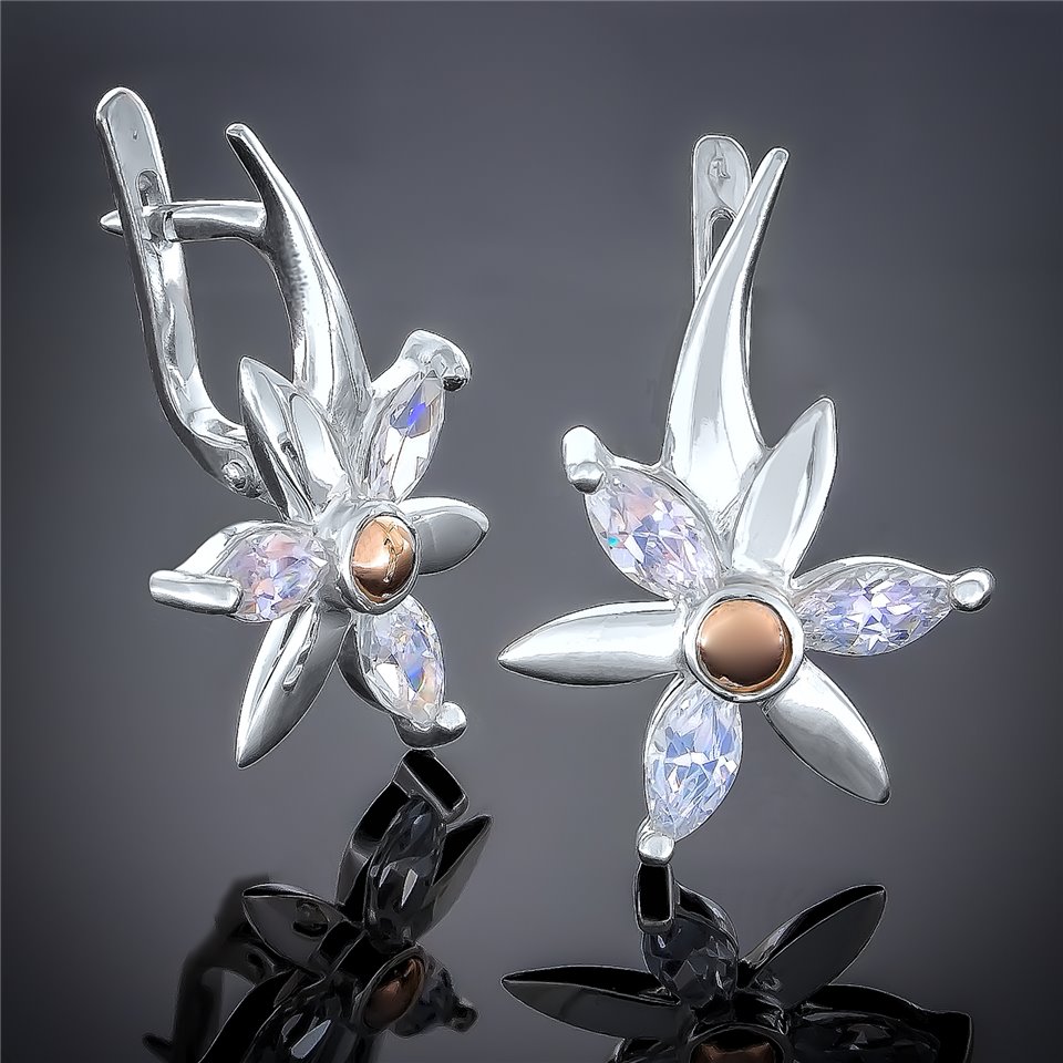 Сережки 72 олива Rh Timofeev