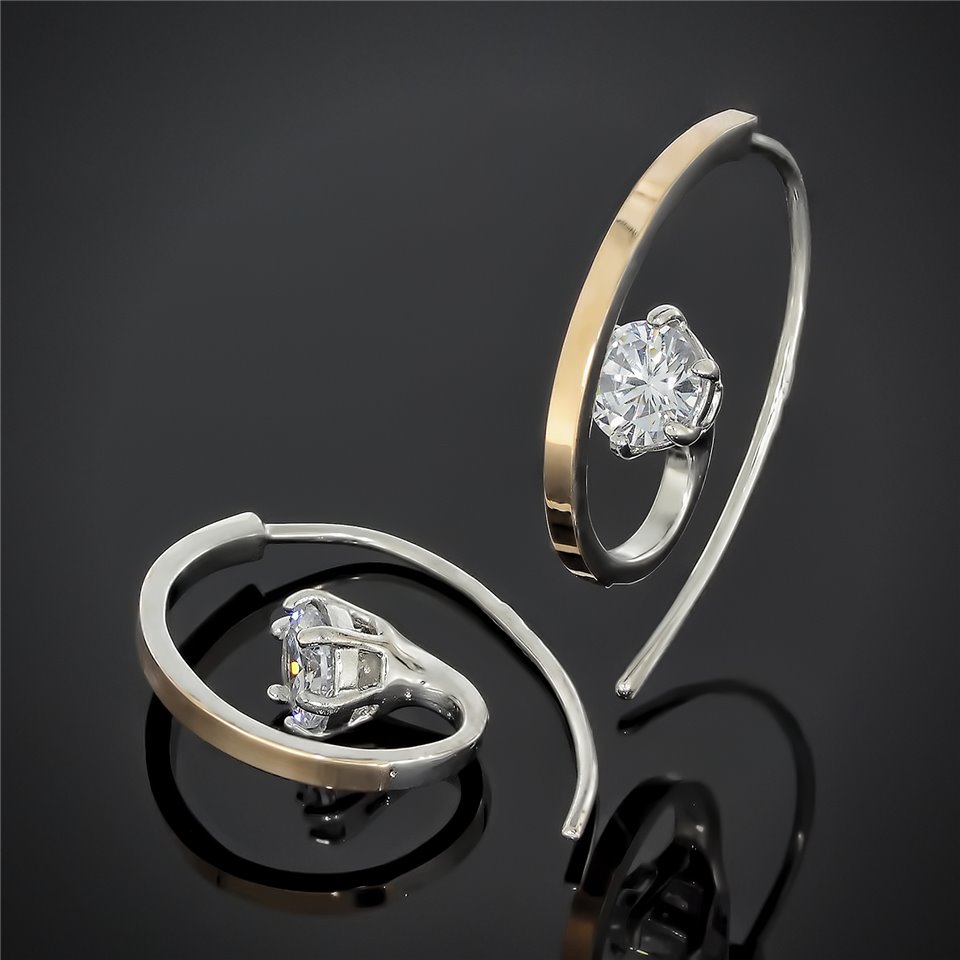 Сережки 660 цитрин Rh Timofeev