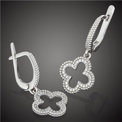 Сережки 632 цирконій чорний Rh Timofeev