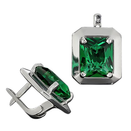 Сережки 617 альпініт смарагд Rh Timofeev