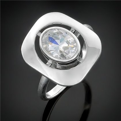 Перстень 175 цирконій білий Rh Timofeev