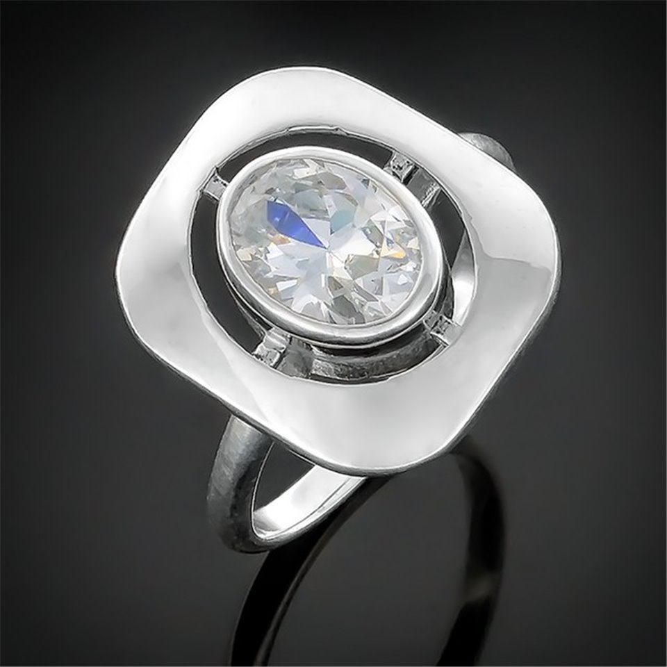 Перстень 175 цирконій білий Rh Timofeev