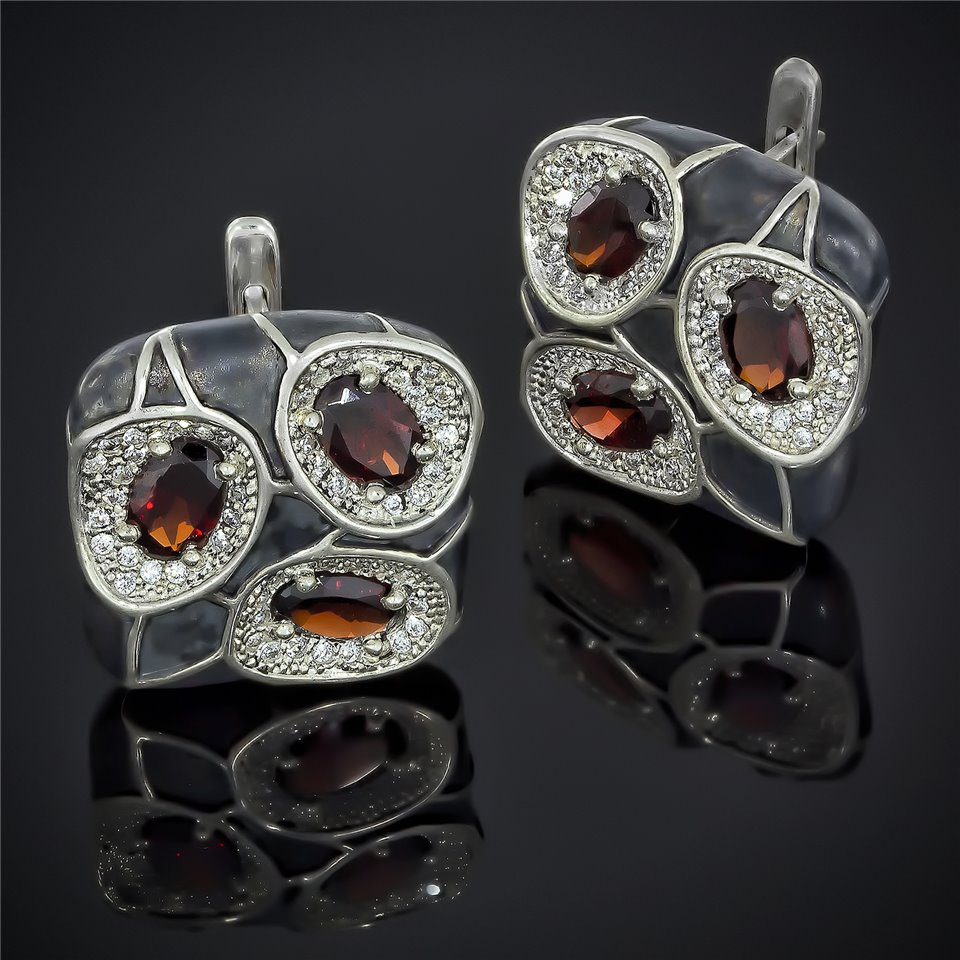 Сережки 597 рубин Timofeev