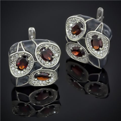 Сережки 597 рубин Timofeev