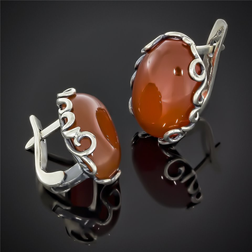 Сережки 592 яшма Timofeev