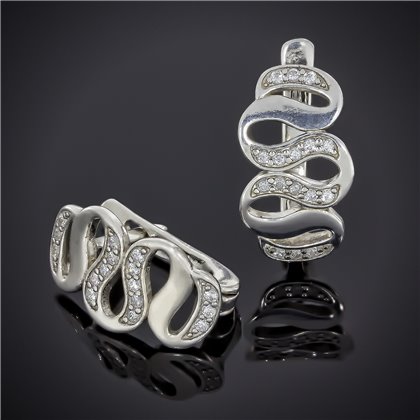 Сережки 567 цирконій кр. Rh Timofeev 2