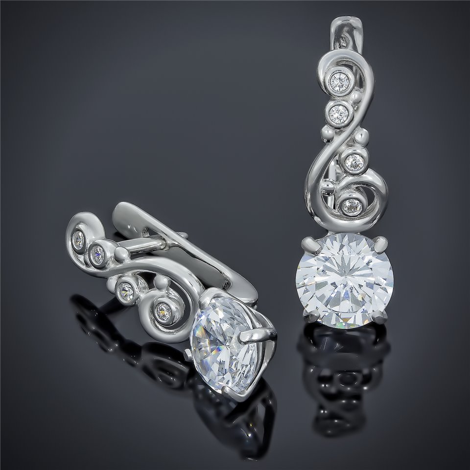 Сережки 560 топаз Rh Timofeev