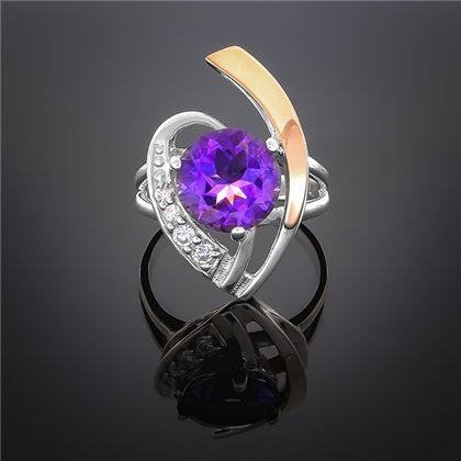 Перстень 179 аметист Rh Timofeev