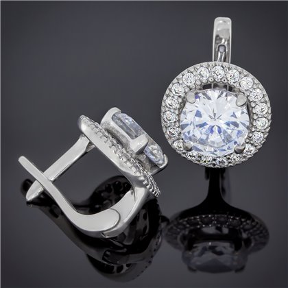 Сережки 536 топаз Rh Timofeev