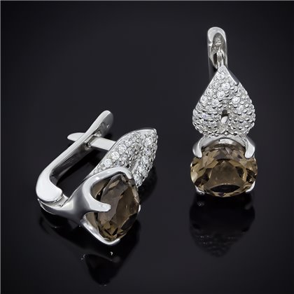 Сережки 512(2) гранат Rh Timofeev