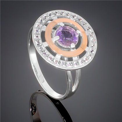 Перстень 182 аметист Rh Timofeev