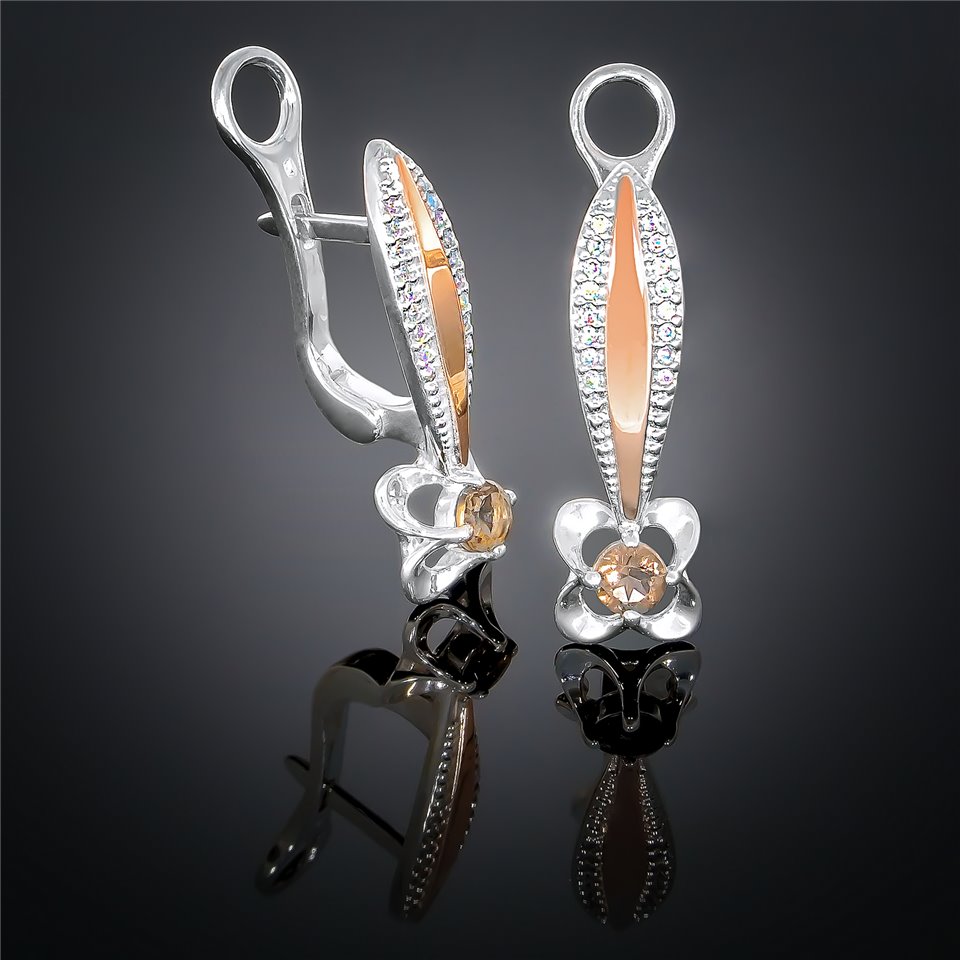 Сережки 371 альпініт містік Rh Timofeev