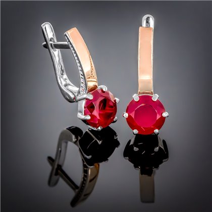 Сережки 370 гранат Timofeev
