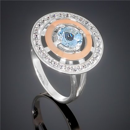 Перстень 182 топаз Rh Timofeev