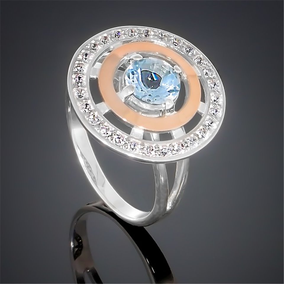 Перстень 182 топаз Rh Timofeev