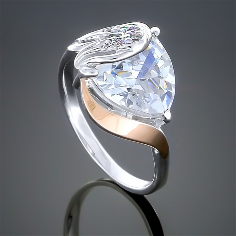 Перстень 185 цирконій білий Rh Timofeev