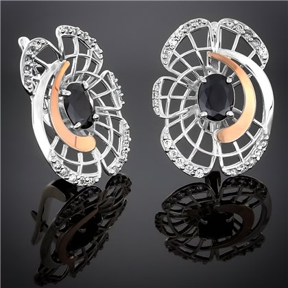 Сережки 339 альпініт синій Rh Timofeev 2