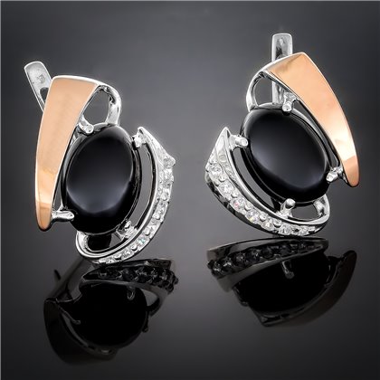 Сережки 32 онікс(2) Timofeev