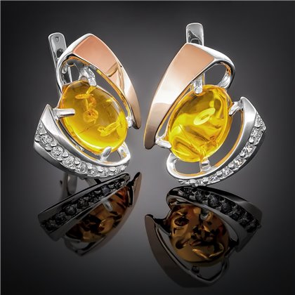 Сережки 32 авантюрин золотий(2) Rh Timofeev