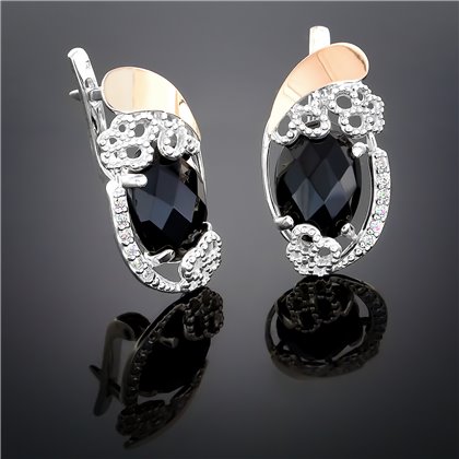 Сережки 318 онікс Rh Timofeev 2