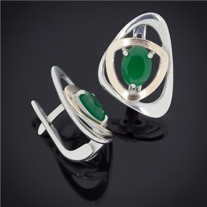 Сережки 311 альпініт зелений Rh Timofeev