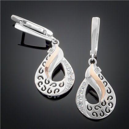 Сережки 304 Rh Timofeev