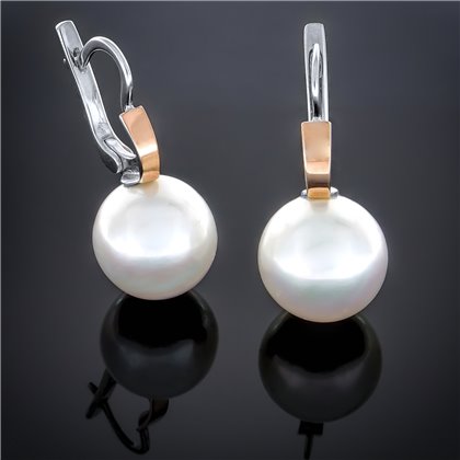 Сережки 196 майорика червона (16) Rh Timofeev