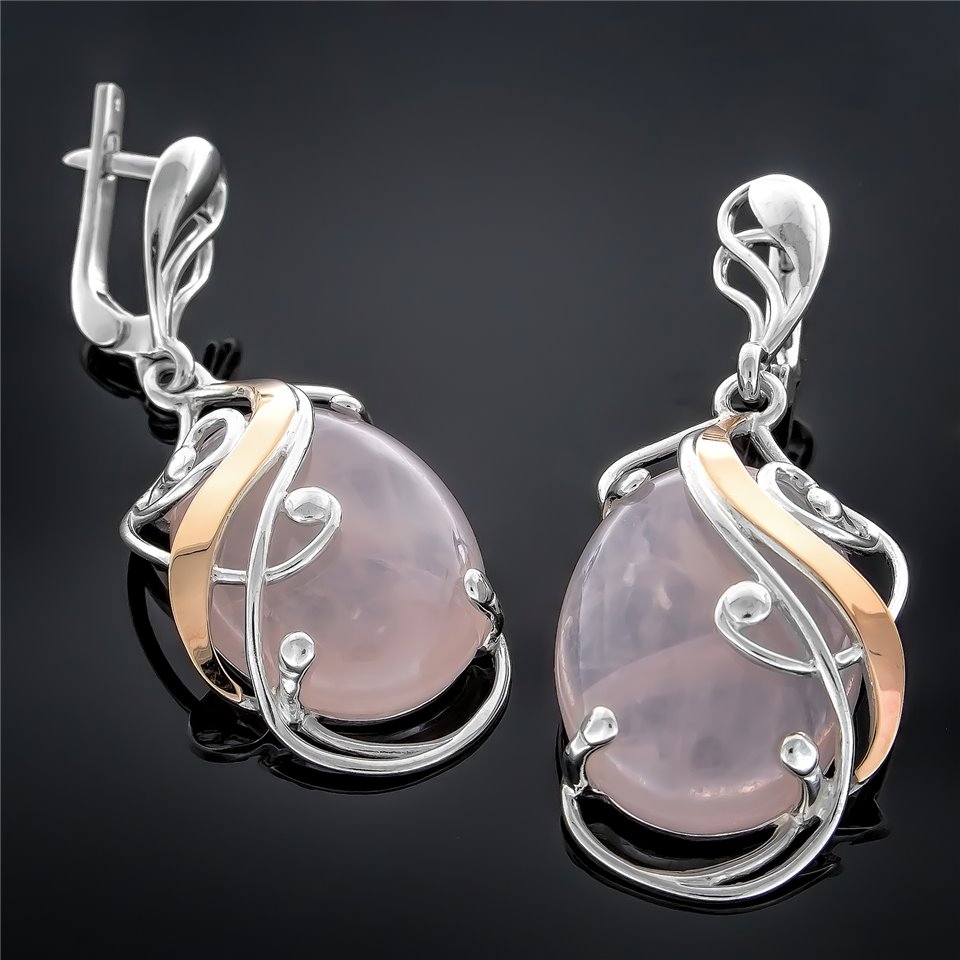 Сережки 295 улексит сірень Rh Timofeev