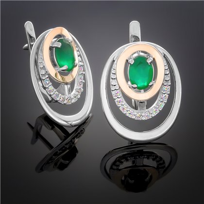 Сережки 290 топаз Rh Timofeev