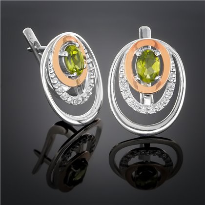 Сережки 290 альпініт зелений Rh Timofeev