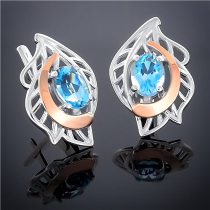 Сережки 281 топаз Timofeev