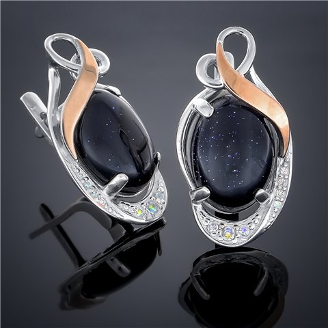 Сережки 277 онікс Rh Timofeev