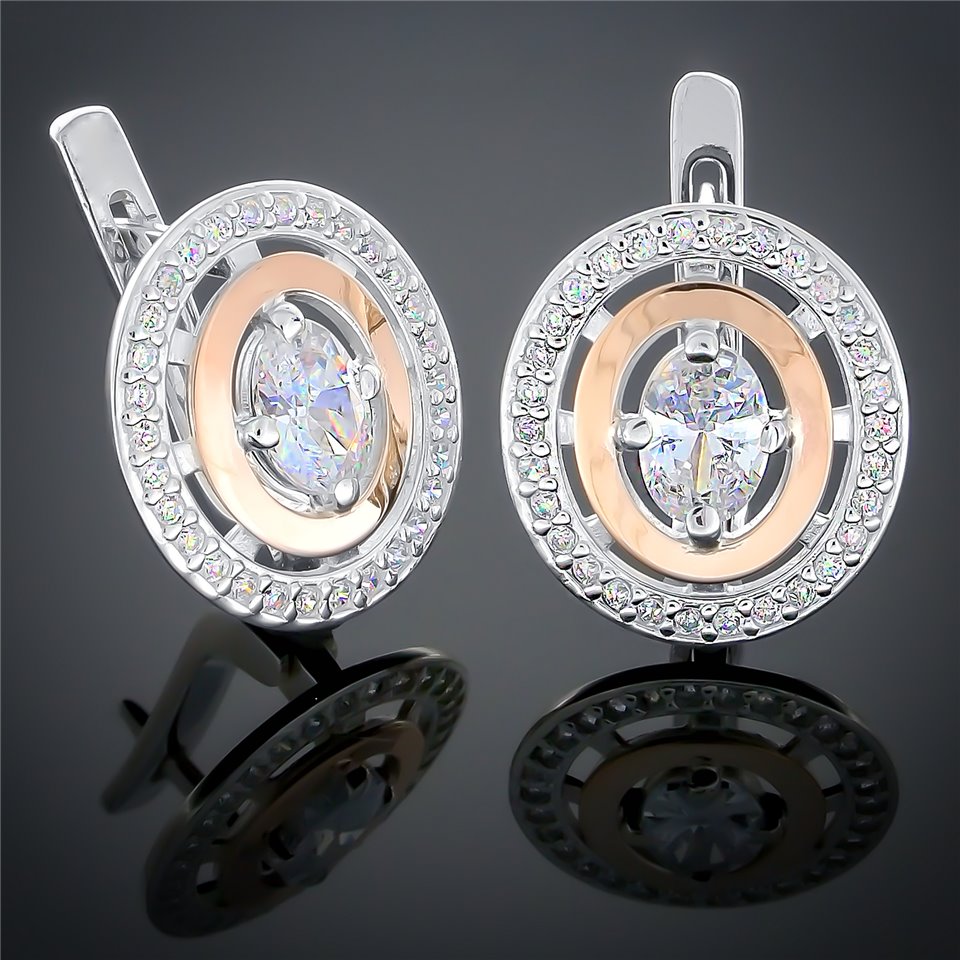 Сережки 272 аметист Rh Timofeev