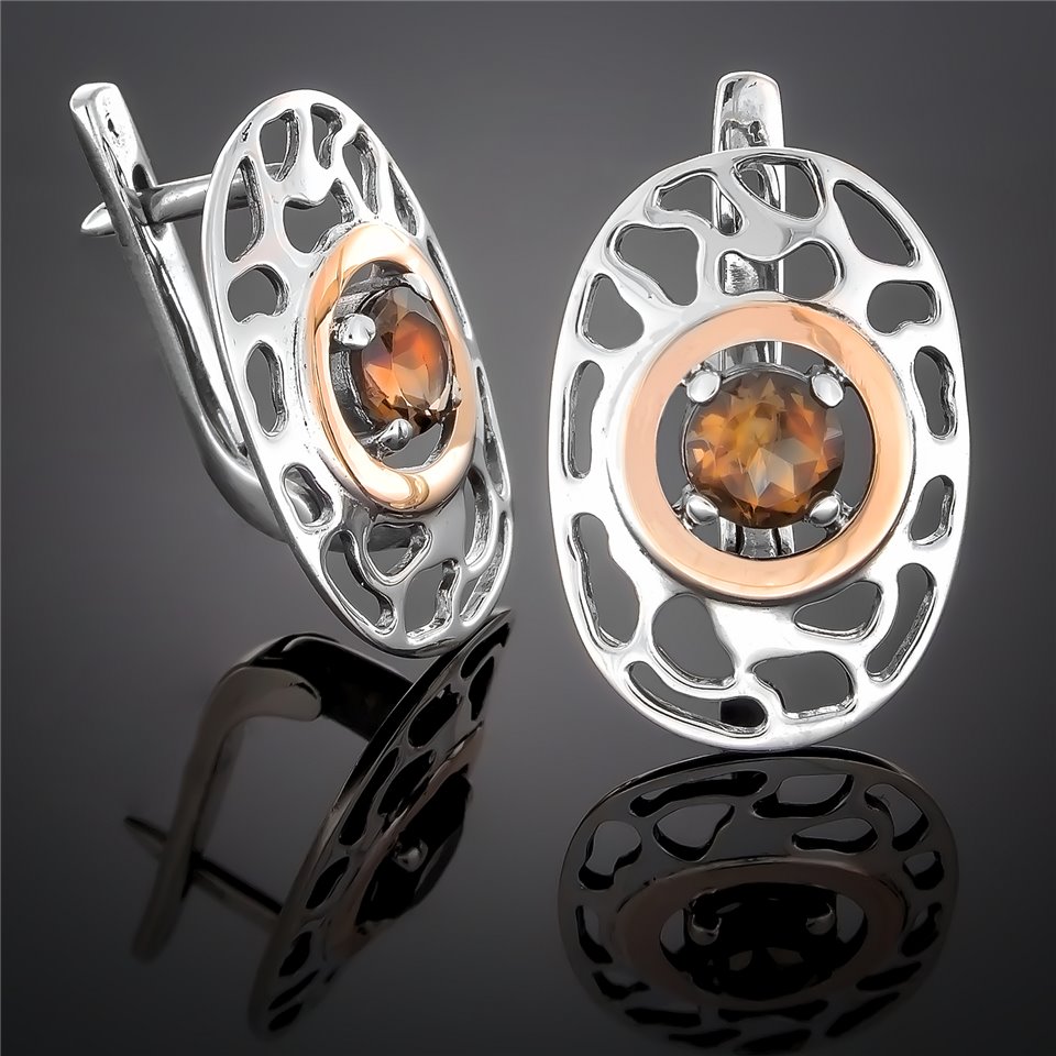 Сережки 268 топаз Timofeev