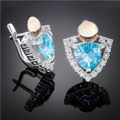 Сережки 264 топаз Timofeev