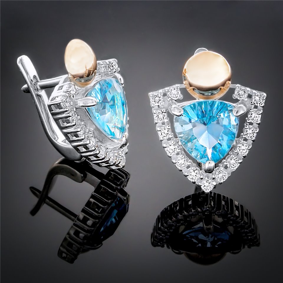 Сережки 264 топаз Timofeev