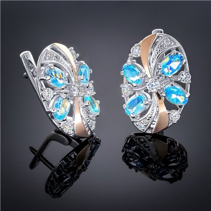 Сережки 249 топаз Timofeev
