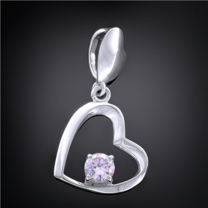 Підвіс 011 цирконій білий Rh Timofeev