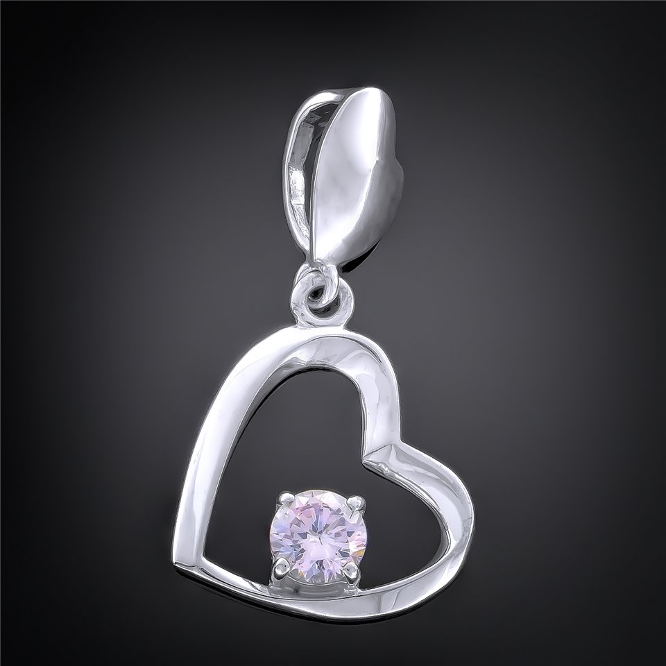 Підвіс 011 цирконій білий Rh Timofeev