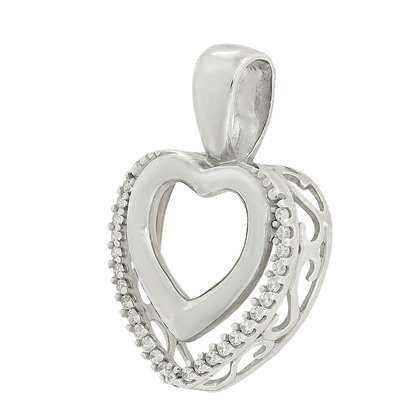 Підвіс 1022 цирконій білий Rh Timofeev