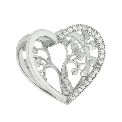 Підвіс 1011 цирконій білий Rh Timofeev