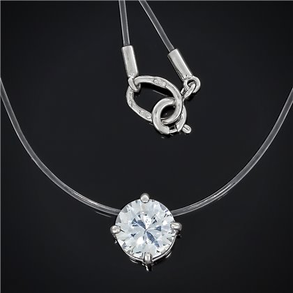 Підвіс 653 цирконій білий Rh Timofeev