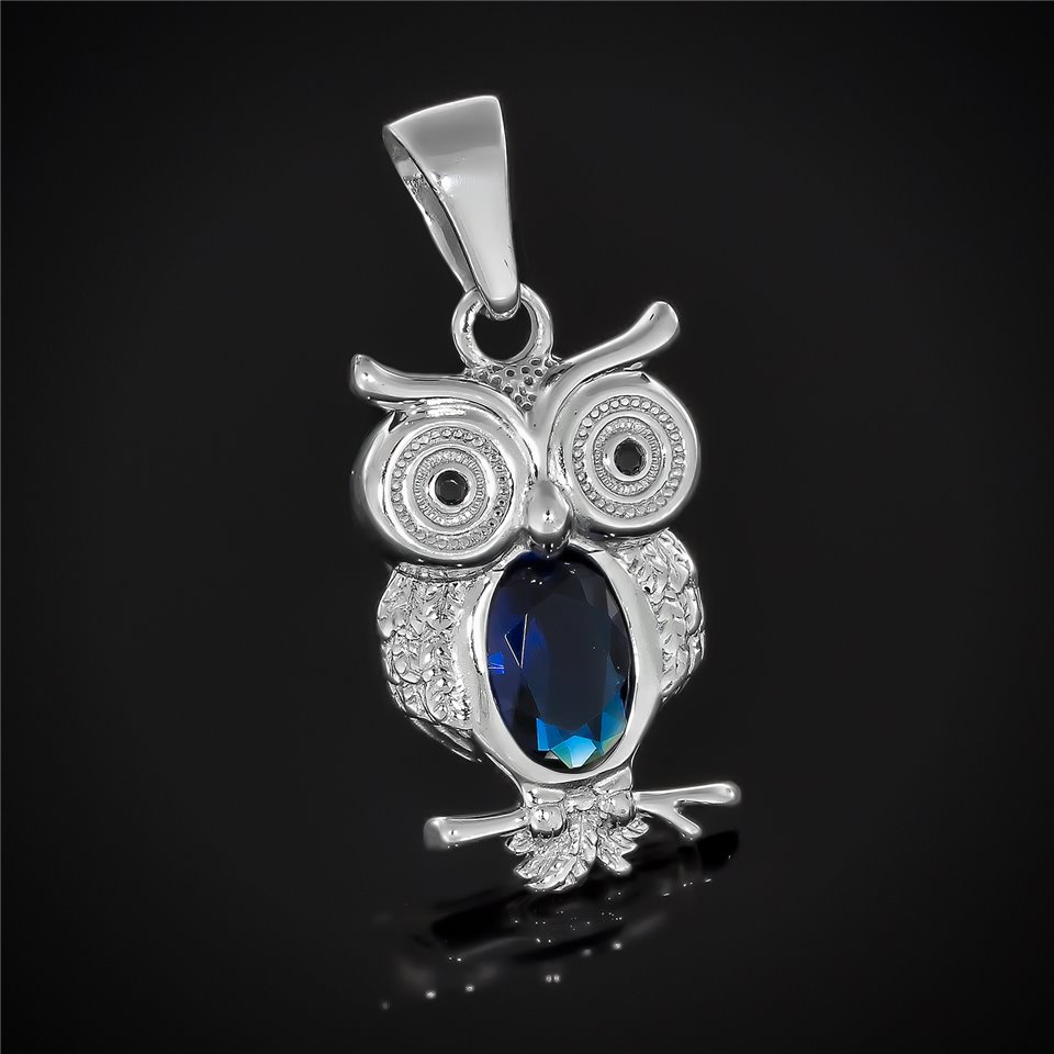 Підвіс 608 топаз/цирконій чорний Rh Timofeev