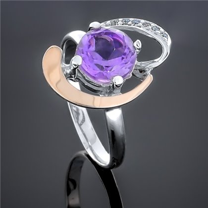 Перстень 234 аметист Rh Timofeev