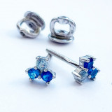 Сережки 024 кольорові Rh