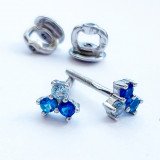 Сережки 024 кольорові Rh