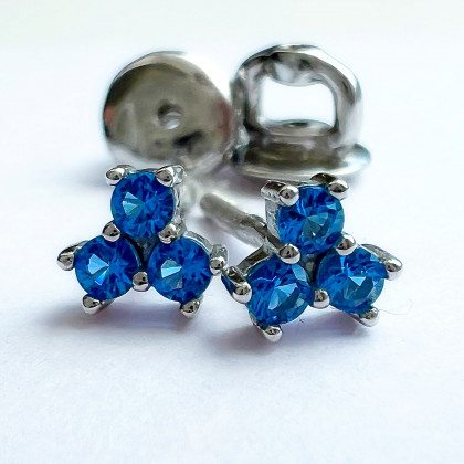 Сережки 024 сині Rh Timofeev