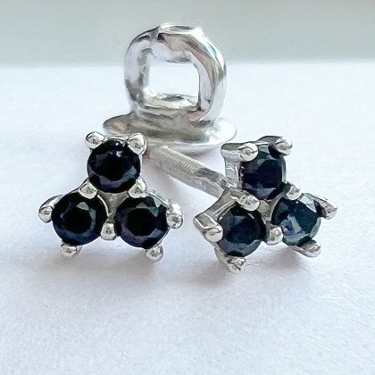 Сережки 024 чорні Rh Timofeev